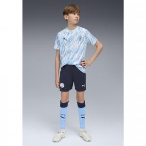 Młodzieżowe szorty Manchester City 25/26 PUMA Deep Navy Team Light Blue