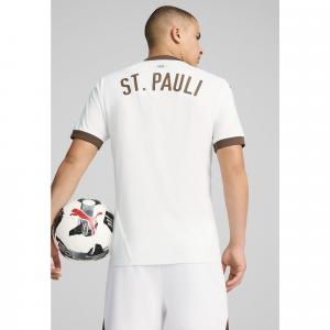 Męska koszulka wyjazdowa FC St. Pauli 24/25 PUMA White Espresso Brown