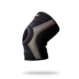 Opaska uciskowa na kolano GymBeam black-grey