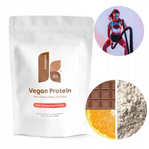 Odżywka białkowa Vegan Protein 525g dla kobiet wegańska bez cukru z kakao