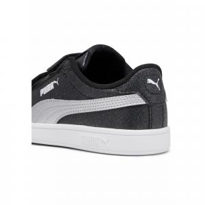 Dziecięce sneakersy Smash 3.0 Glitz Glam PUMA Black Silver White Metallic