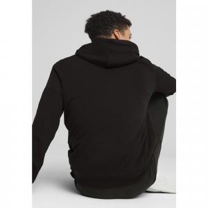 Młodzieżowa bluza z kapturem Essentials z logo No. 1 PUMA Black