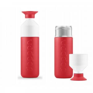 Butelka termiczna Dopper Deep Coral 350 ml z kubkiem