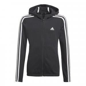 Bluza dziecięca z kapturem na zamek błyskawiczny adidas Essentials 3S