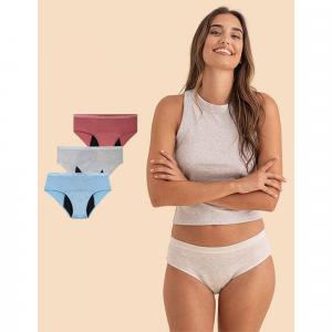 Bawełniane majtki menstruacyjne dla dziewczynek Ayub 3-pak