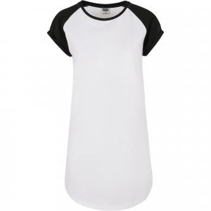 Koszulka Damska Z Kontrastowymi Detalami Raglan T-shirt Dress