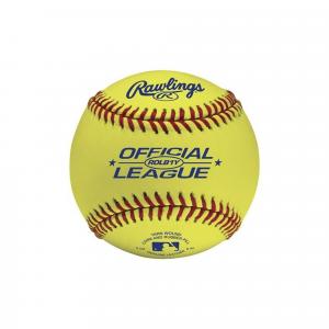 Baseball skórzany - Optic Yellow - Baseball zawodniczy - Baseball treningowy