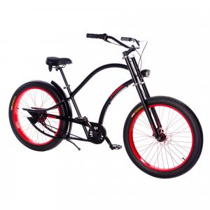 Rower miejski męski Plumbike Grand Chopper Blaise 7-biegowy z hamulcem tarczowym