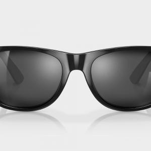 Mężczyzna i kobieta Surf Okulary z recyklingowanego octanu Total Black Czarny