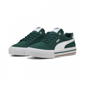 Sneakersy unisex Court Classic Vulcanised Formstrip PUMA Dark Myrtle White Green