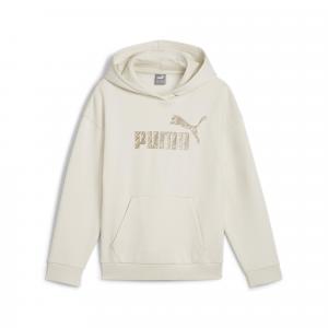 Młodzieżowa bluza z kapturem ESS+ ANIMAL PUMA Alpine Snow White