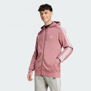 Essentials French Terry 3-Stripes Full-Zip Hoodie