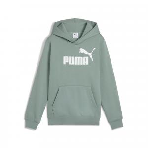 Młodzieżowa polarowa bluza z kapturem ESS z logo No. 1 PUMA Green Moon