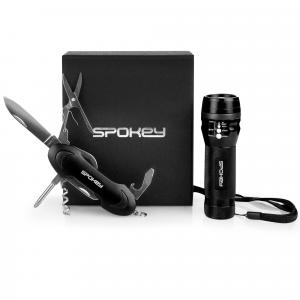 Scyzoryk i latarka multitool zestaw 10w1 Spokey Zoom