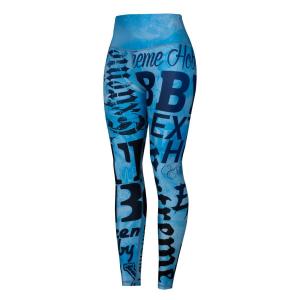 Legginsy sportowe damskie z wysokim stanem EXTREME HOBBY LETTERS