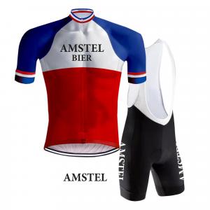 Koszulka Kolarska Retro Piwo Amstel - Redted