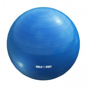 Piłka gimnastyczna do ćwiczeń Gorilla Sports 65 cm niebieska