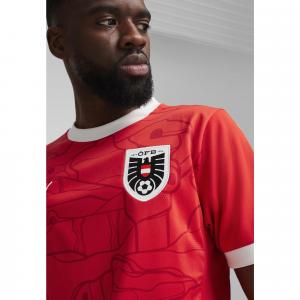 Męska, domowa koszulka reprezentacji Austrii w piłce nożnej 2024 PUMA