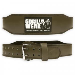 4 Inch Padded Leather Lifting Belt - skórzany pas kulturystyczny z klamrą