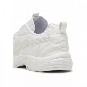 Sneakersy skórzane unisex Milenio Tech PUMA White Feather Gray