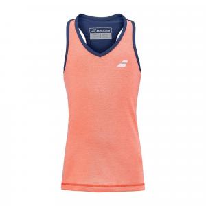 Koszulka dziewczęca Babolat PLAY TANK TOP fluo strike/estate blue 128