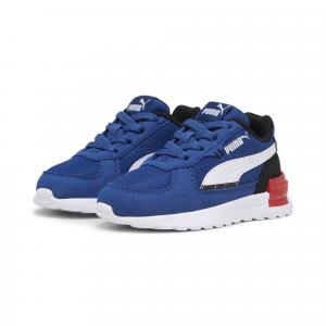 Niemowlęce obuwie sportowe Graviton AC PUMA Clyde Royal White Black Blue