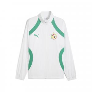 Męska kurtka przedmeczowa Senegal 2025 PUMA White Sport Green