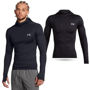 Koszulka termoaktywna męska Under Armour longsleeve treningowy z kapturem