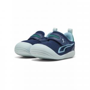 Sneakersy dla małych dzieci Kitten Mesh V PUMA Persian Blue Aqua Wild Green