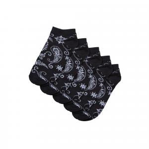 Skarpety Męskie Bandana Print NoShow (zestaw 5 Sztuk)