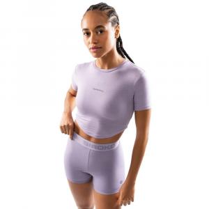 Damska koszulka treningowa crop top z krótkim rękawem Fitness Siroko Harmony