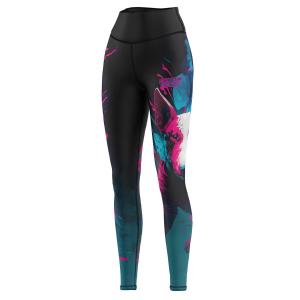 Legginsy sportowe damskie z wysokim stanem EXTREME HOBBY VIVID BULL TERRIER