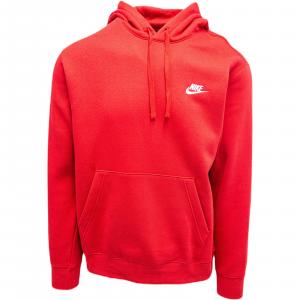 Kaptur Nike Sportswear Club Fleece, Czerwony, Mężczyźni