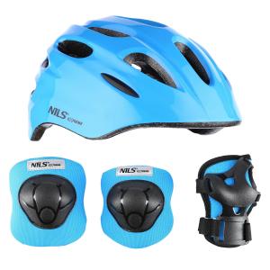 Kask z ochraniaczami dziecięcy Nils Extreme mtw01