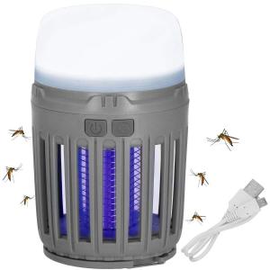 Lampa owadobójcza UV turystyczna 3w1 na komary, muchy, ćmy na biwak, kemping