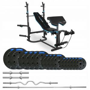 Zestaw kulturystyczny Thunder SET-VIGOR-B-HBG-02 57,5KG z ławką