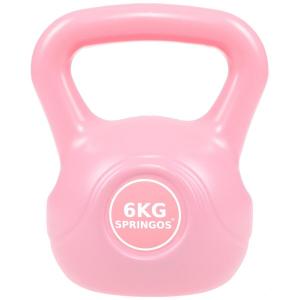 Hantla kettlebell ABS odważnik różowy