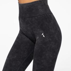 Legginsy damskie sportowe Carpatree Yasmine wysoki stan marmur - CP-YSL-BL