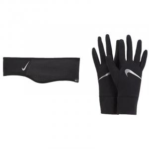 Komplet damski do biegania rękawiczki i opaska Nike Women's Hadband and Glove Se