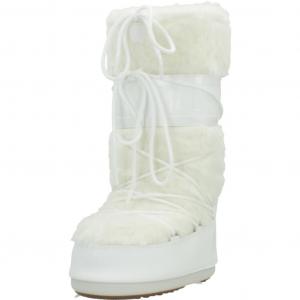Buty Moon Boot Model Mb Icon Faux Kolor Biały
