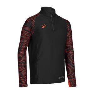 Bluza piłkarska na krótki suwak dla dzieci Kipsta Viralto Wavy Club