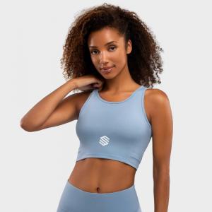 Stanik sportowy Fitness Damski Crunch Blue