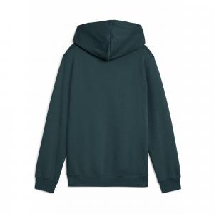 Młodzieżowa polarowa bluza z kapturem ESS z logo No. 1 PUMA Green Terrain