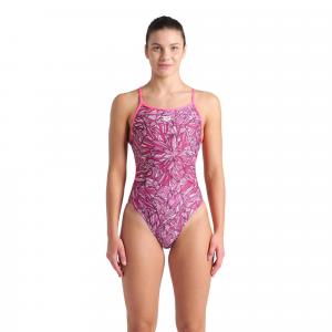 Strój Kąpielowy Arena Pink Dahlia Swimsuit Lace