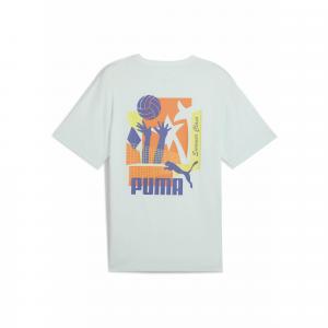 Męska koszulka sportowa Graphics Summer PUMA Peaceful Blue