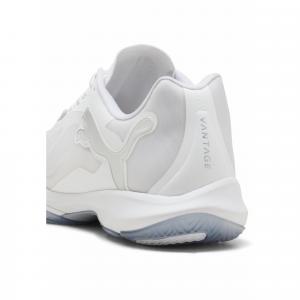 Buty do piłki ręcznej unisex Vantage NITRO™ PUMA White Silver Ash Gray Metallic
