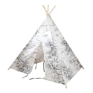 SUNNY Alba Namiot tipi dla dzieci, czarny, 120x120 cm