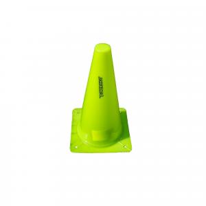 Zestaw 4 elastycznych stożków rozgraniczających - 30 cm - fluorescencyjny żółty