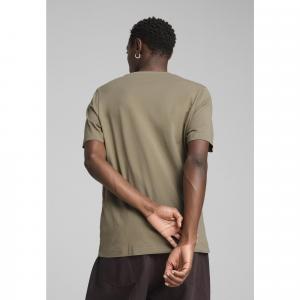 Męska koszulka Essentials z małym logo No. 1 PUMA Velvet Moss Brown