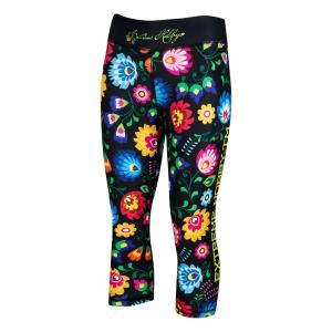 Legginsy sportowe damskie EXTREME HOBBY FOLK 2 3/4